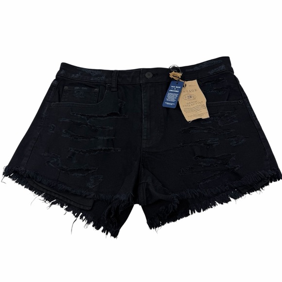 American Eagle Outfitters Pants - American Eagle Outfitters Vintage Hi-Rise Festival Shorts Distressed Black NWT
